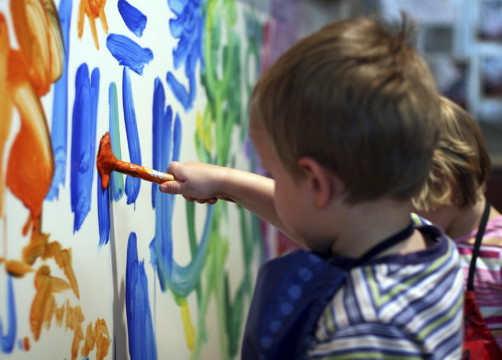 boy painting